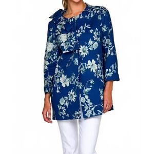 NEW SARA CAMPBELL sabrina bow jacket in mum garden